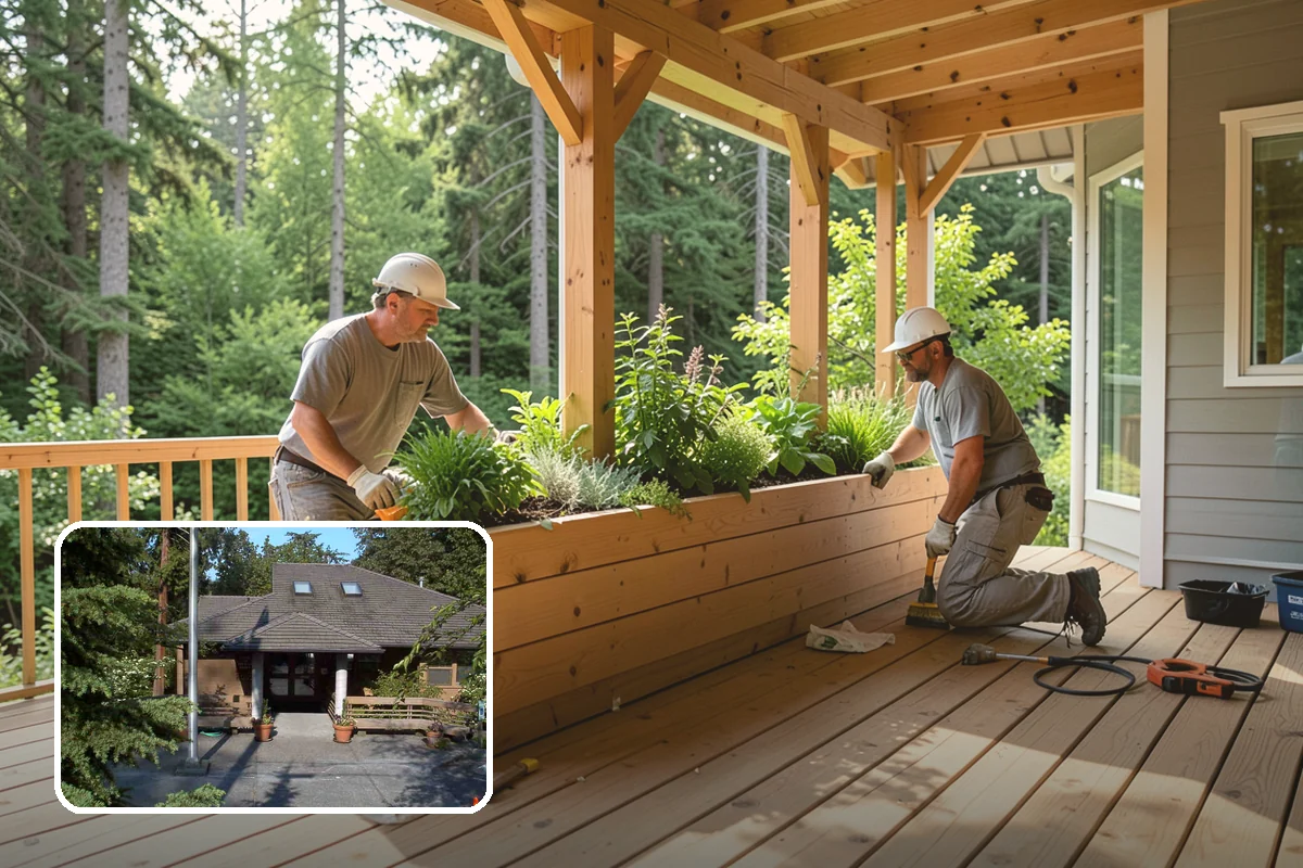 Built-In BBQ Construction in Yarrow Point, King County, WA - Adds counter space and storage around your grill