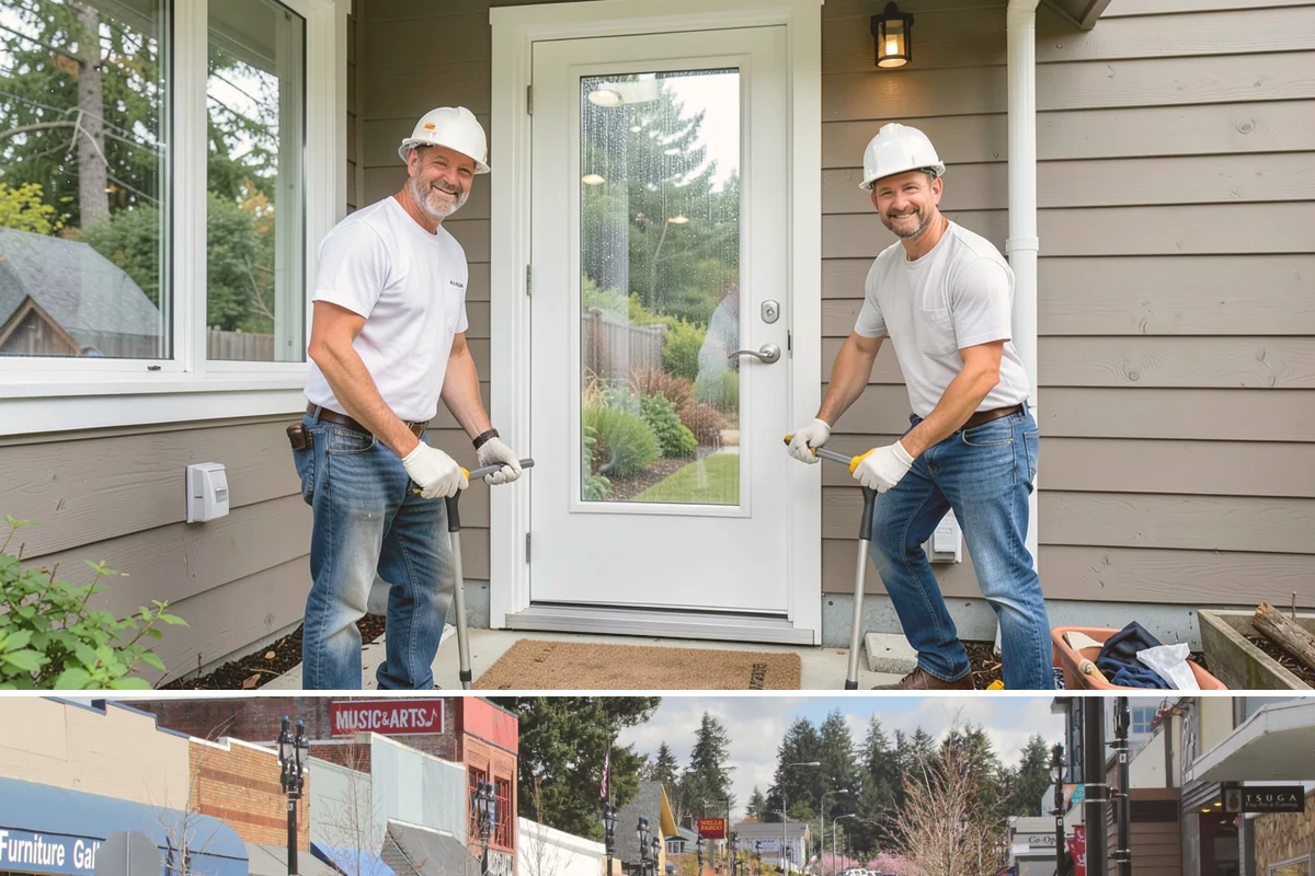 Built-In Bookcase Construction in Bothell, King County, WA - Built-ins are interior craftsmanship that can be scheduled comfortably in any season.