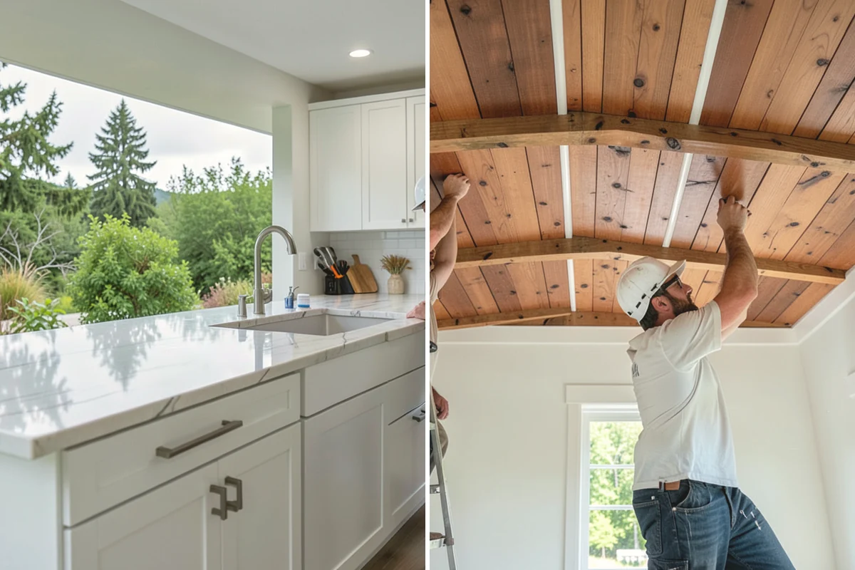 Built-In Bookcase Construction in Burlington, Skagit County, WA - Measure the space and design the bookcase to your needs and style