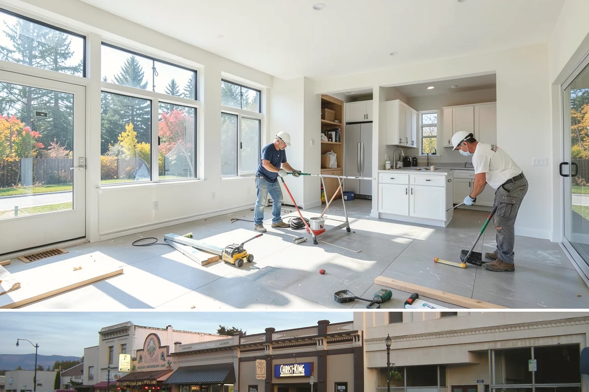 Built-In Bookcase Construction in Burlington, Skagit County, WA - Built-ins are interior craftsmanship that can be scheduled comfortably in any season.