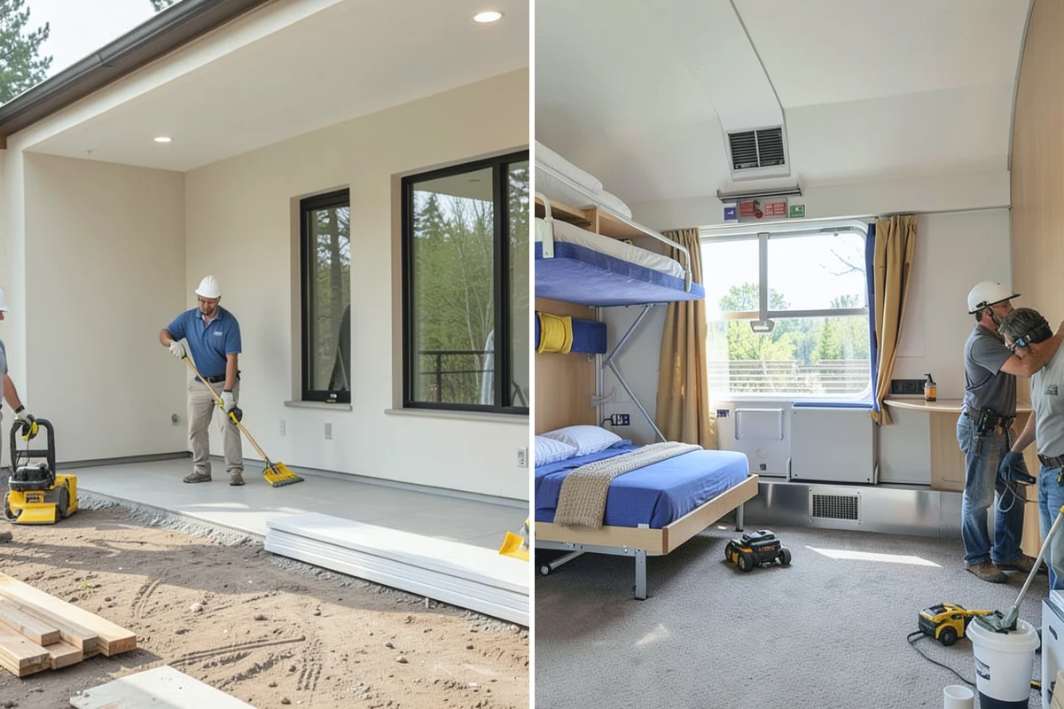 Built-In Bookcase Construction in Des Moines, King County, WA - Measure the space and design the bookcase to your needs and style