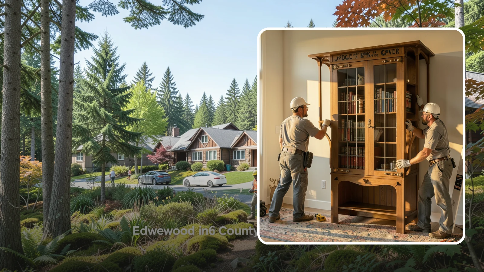 Built-In Bookcase Construction in Edgewood, Pierce County, WA - Custom built-in bookcases crafted to fit your space and display books, decor, and memories beautifully.
