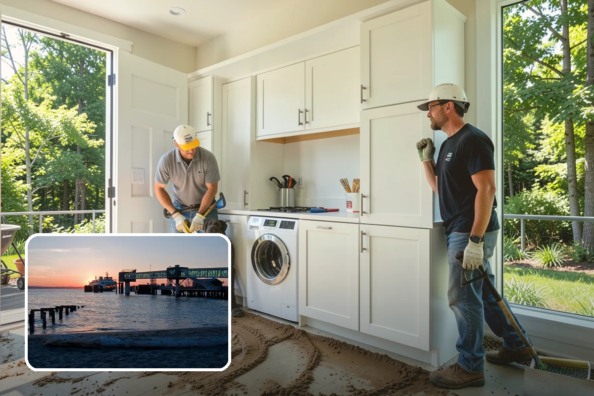 Built-In Bookcase Construction in Edmonds, Snohomish County, WA - Maximized storage and display in your exact space