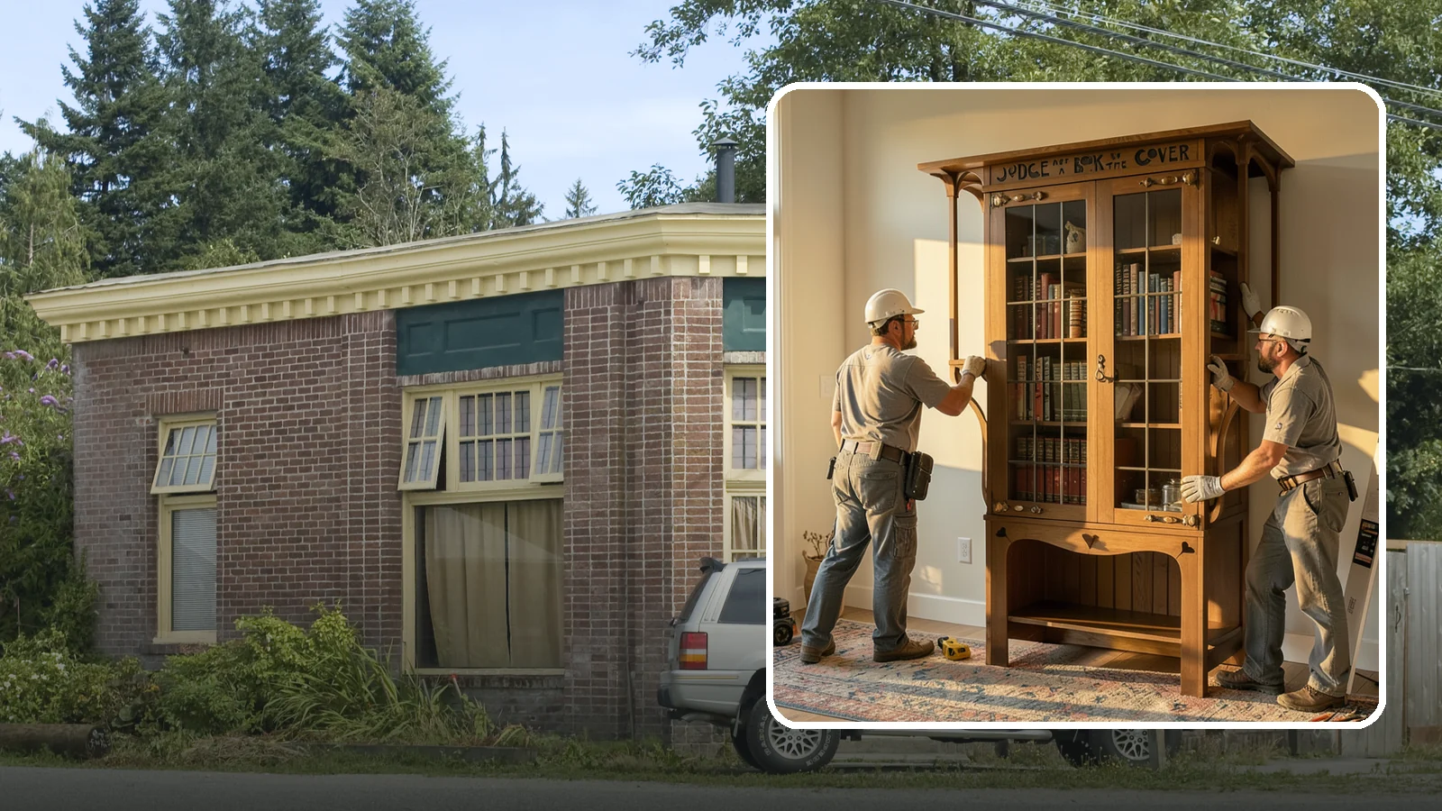 Built-In Bookcase Construction in Hamilton, Skagit County, WA - Custom built-in bookcases crafted to fit your space and display books, decor, and memories beautifully.