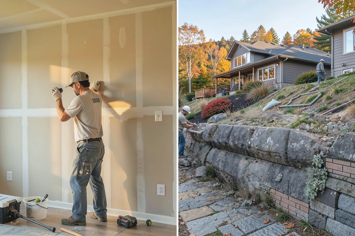 Built-In Bookcase Construction in Hamilton, Skagit County, WA - Measure the space and design the bookcase to your needs and style