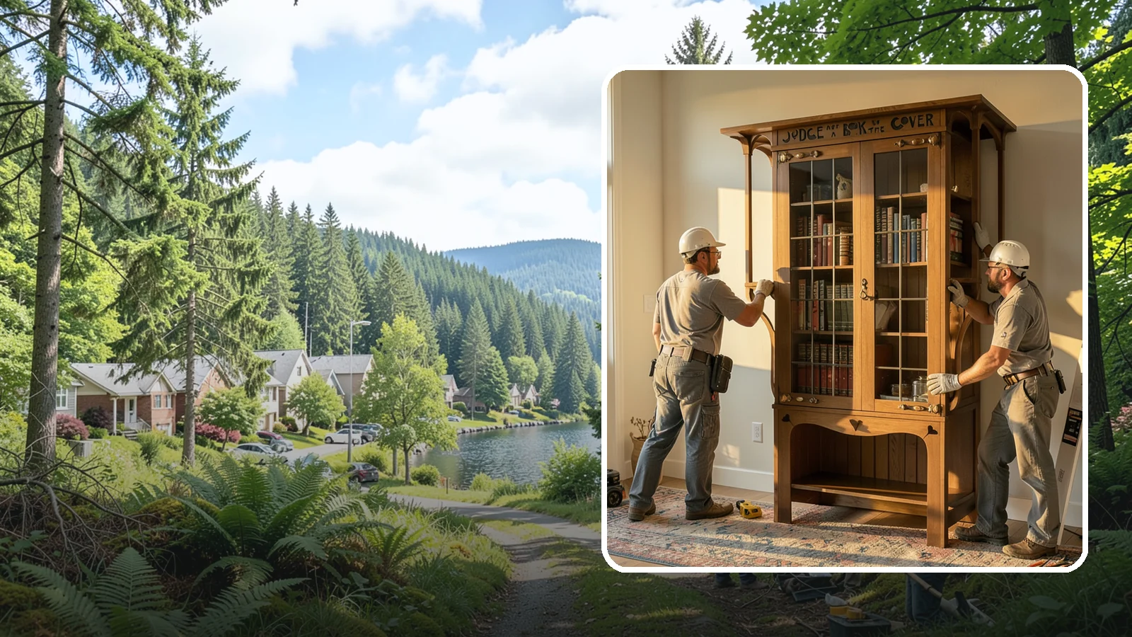 Built-In Bookcase Construction in Lake Forest Park, King County, WA - Custom built-in bookcases crafted to fit your space and display books, decor, and memories beautifully.