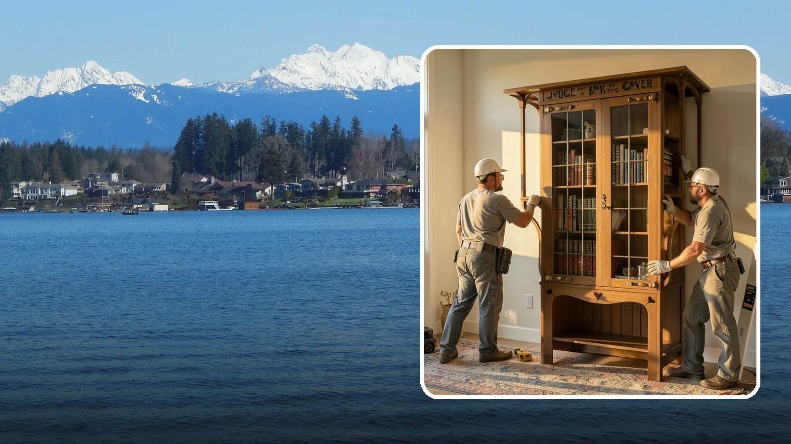 Built-In Bookcase Construction in Lake Stevens, Snohomish County, WA - Custom built-in bookcases crafted to fit your space and display books, decor, and memories beautifully.