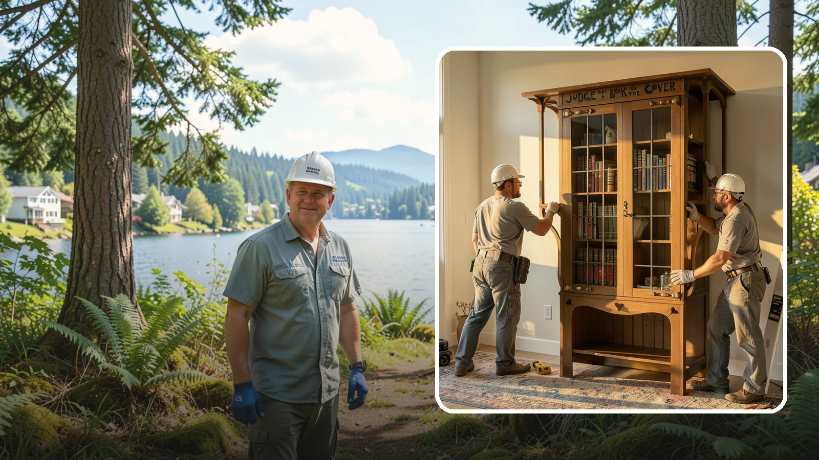 Built-In Bookcase Construction in Milton, King County, WA - Custom built-in bookcases crafted to fit your space and display books, decor, and memories beautifully.
