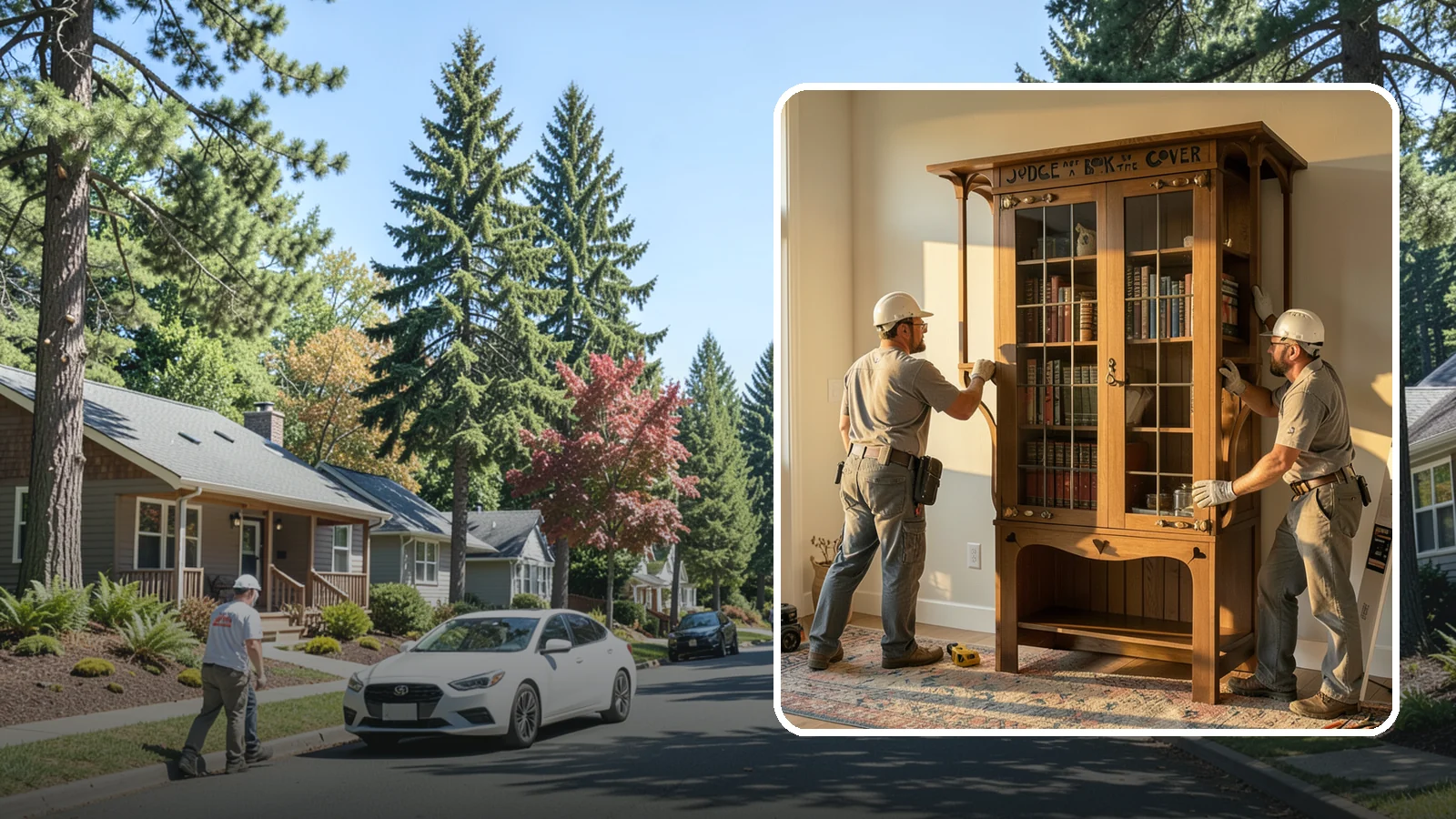 Built-In Bookcase Construction in Orting, Pierce County, WA - Custom built-in bookcases crafted to fit your space and display books, decor, and memories beautifully.