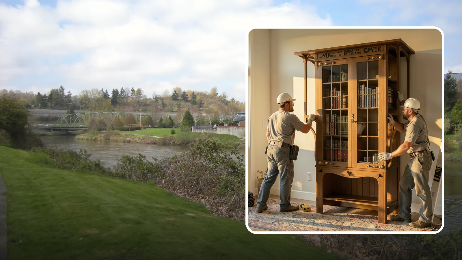 Built-In Bookcase Construction in Tukwila, King County, WA - Custom built-in bookcases crafted to fit your space and display books, decor, and memories beautifully.