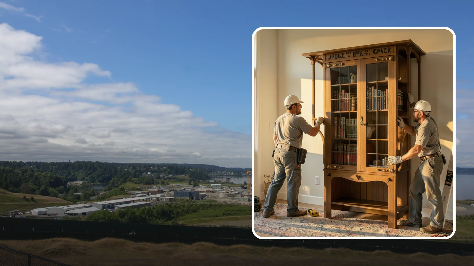 Built-In Bookcase Construction in University Place, Pierce County, WA - Custom built-in bookcases crafted to fit your space and display books, decor, and memories beautifully.