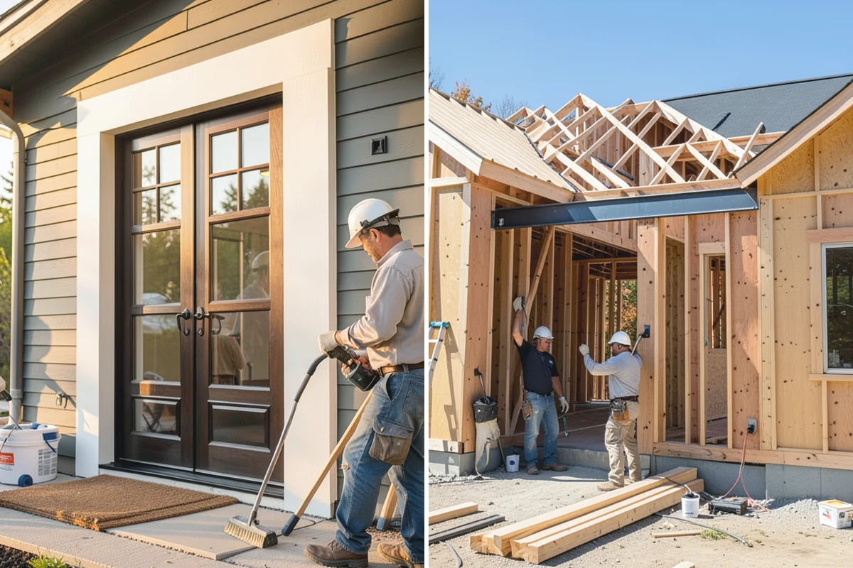 Built-In Bookcase Construction in Woodinville, King County, WA - Measure the space and design the bookcase to your needs and style