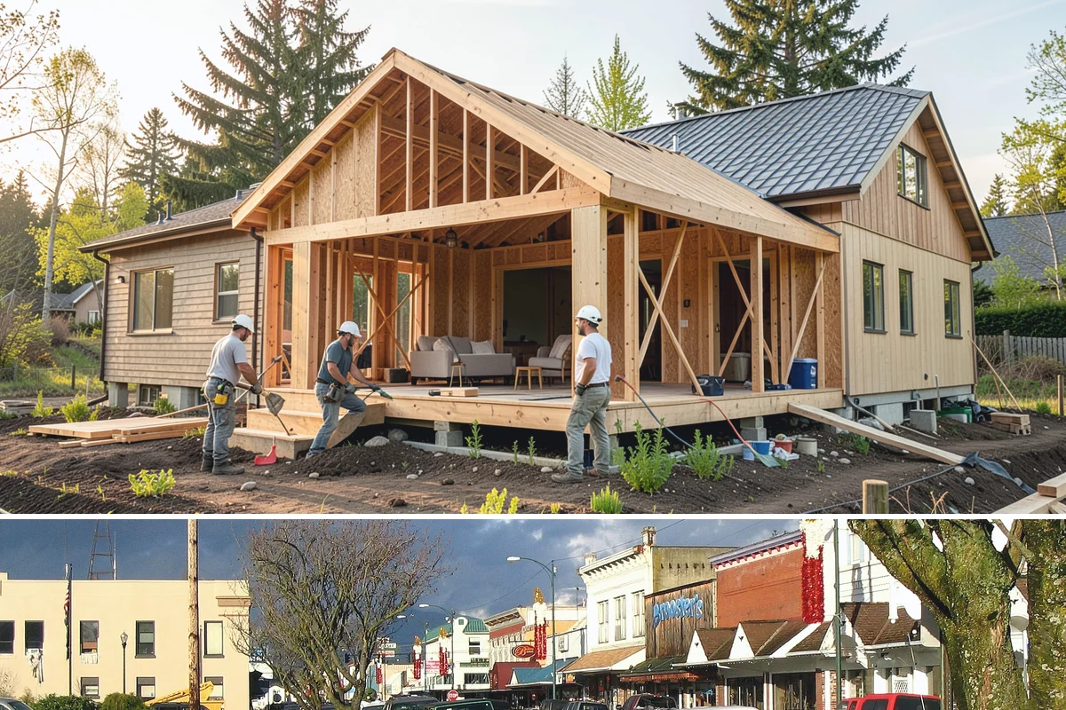Built-In Shelving in Arlington, Snohomish County, WA - Built-in shelving is indoor carpentry that can be built any time of year.