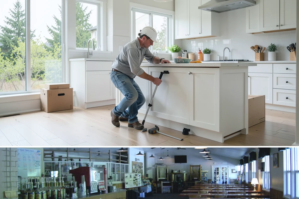Built-In Shelving in Black Diamond, King County, WA - Built-in shelving is indoor carpentry that can be built any time of year.