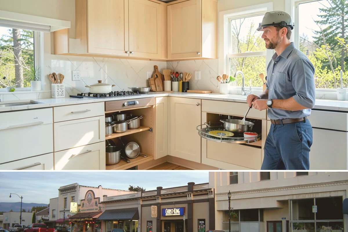 Built-In Shelving in Burlington, Skagit County, WA - Built-in shelving is indoor carpentry that can be built any time of year.