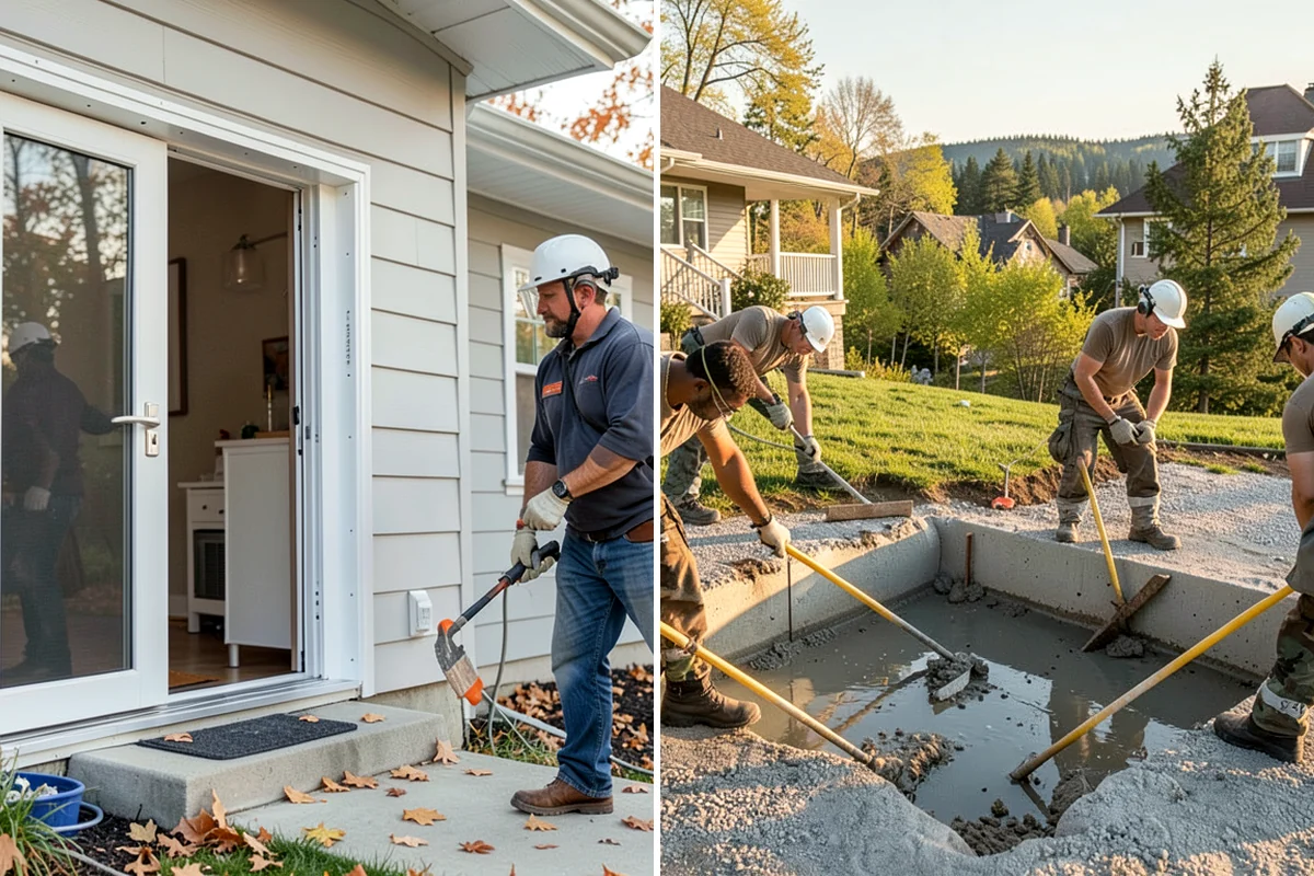 Built-In Shelving in Concrete, Skagit County, WA - Measure the space and design the units