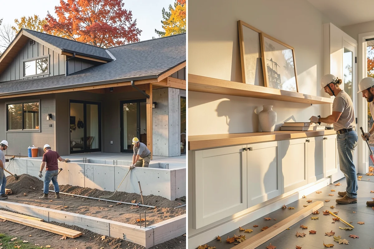 Built-In Shelving in Des Moines, King County, WA - Measure the space and design the units