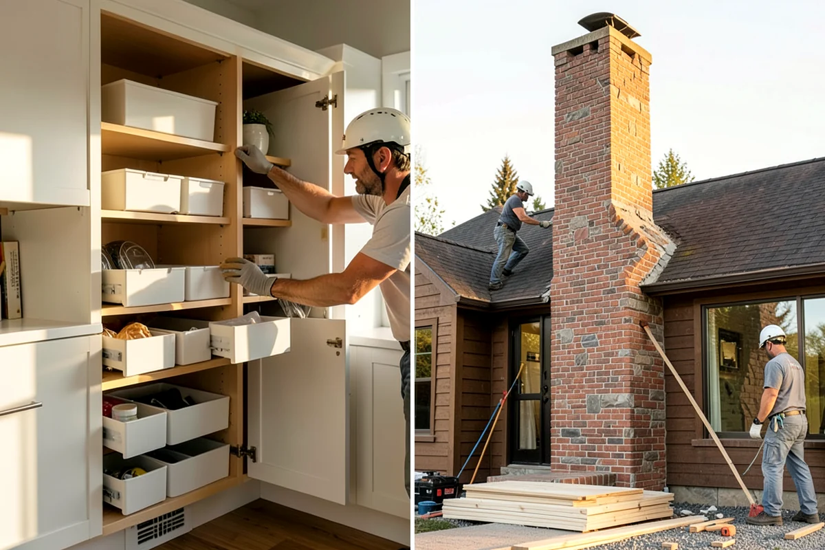 Built-In Shelving in Federal Way, King County, WA - Measure the space and design the units
