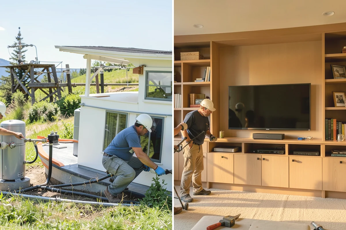 Built-In Shelving in Mukilteo, Snohomish County, WA - Measure the space and design the units