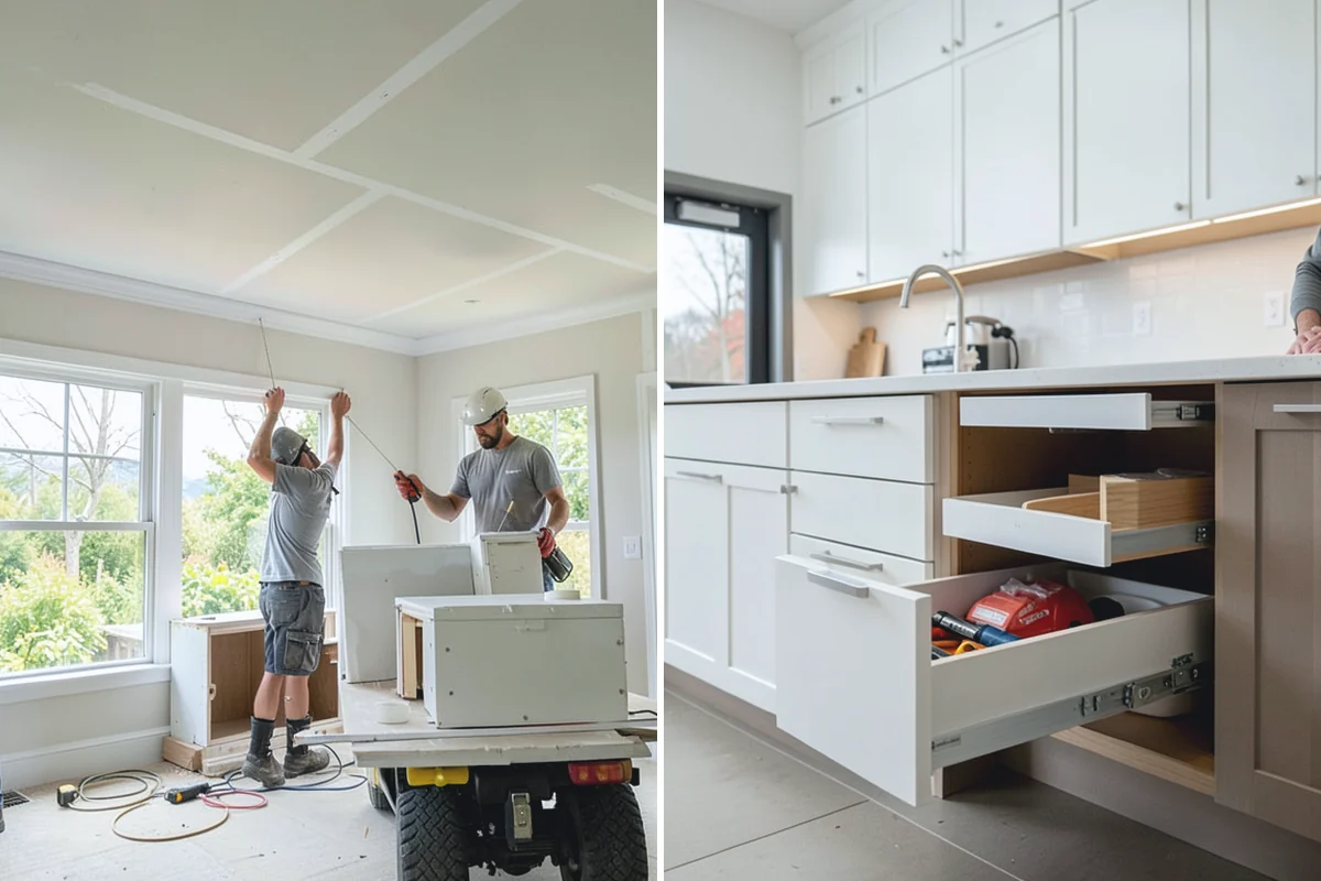 Built-In Shelving in Roy, Pierce County, WA - Measure the space and design the units