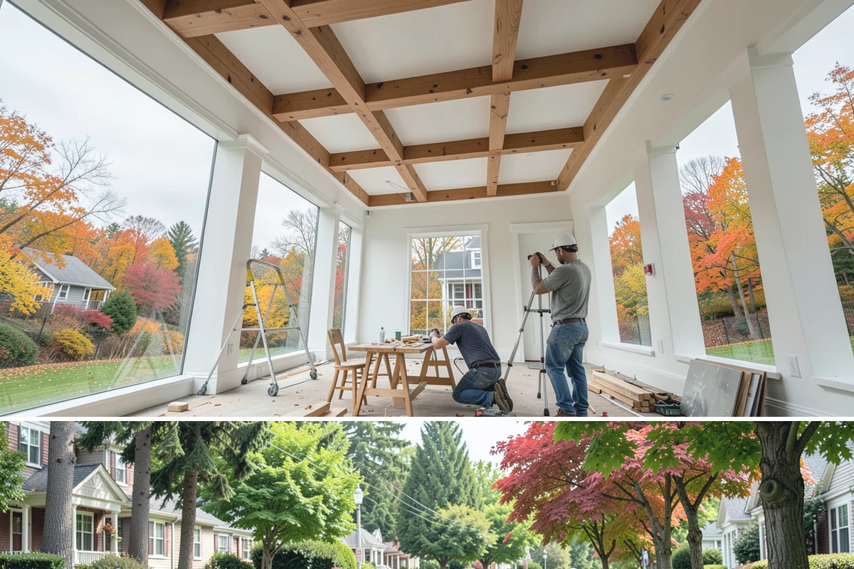Built-In Storage Construction in Beaux Arts Village, King County, WA - Interior built-in work is ideal during the wet PNW season when the crew can focus indoors uninterrupted by weather.