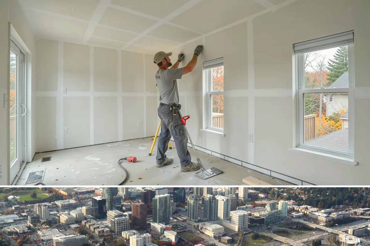 Built-In Storage Construction in Bellevue, King County, WA - Interior built-in work is ideal during the wet PNW season when the crew can focus indoors uninterrupted by weather.