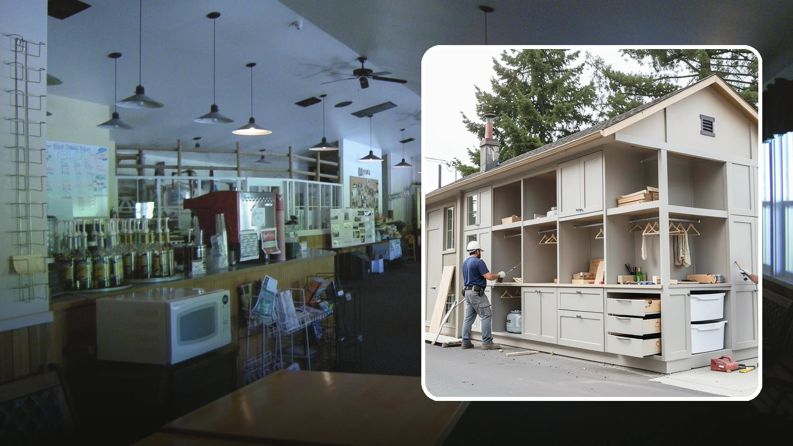 Built-In Storage Construction in Black Diamond, King County, WA - We build custom built-in storage that turns awkward nooks and blank walls into functional, handsome features.