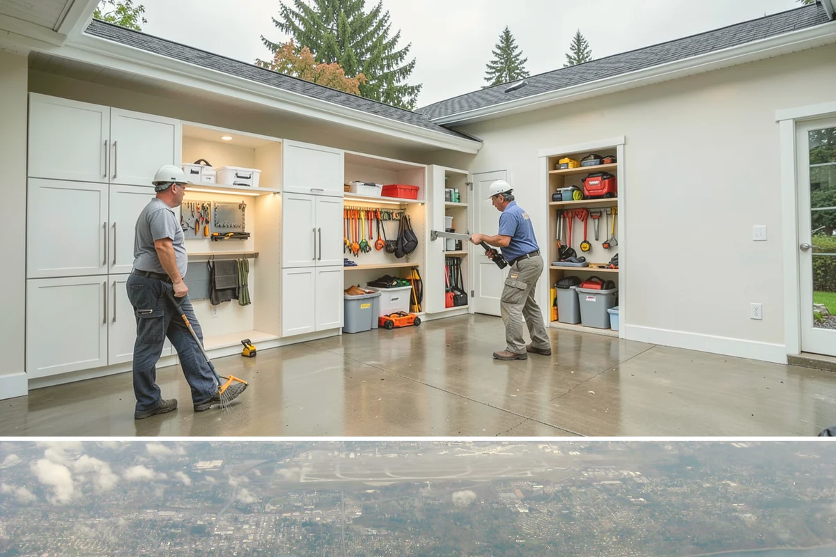 Built-In Storage Construction in Burien, King County, WA - Interior built-in work is ideal during the wet PNW season when the crew can focus indoors uninterrupted by weather.