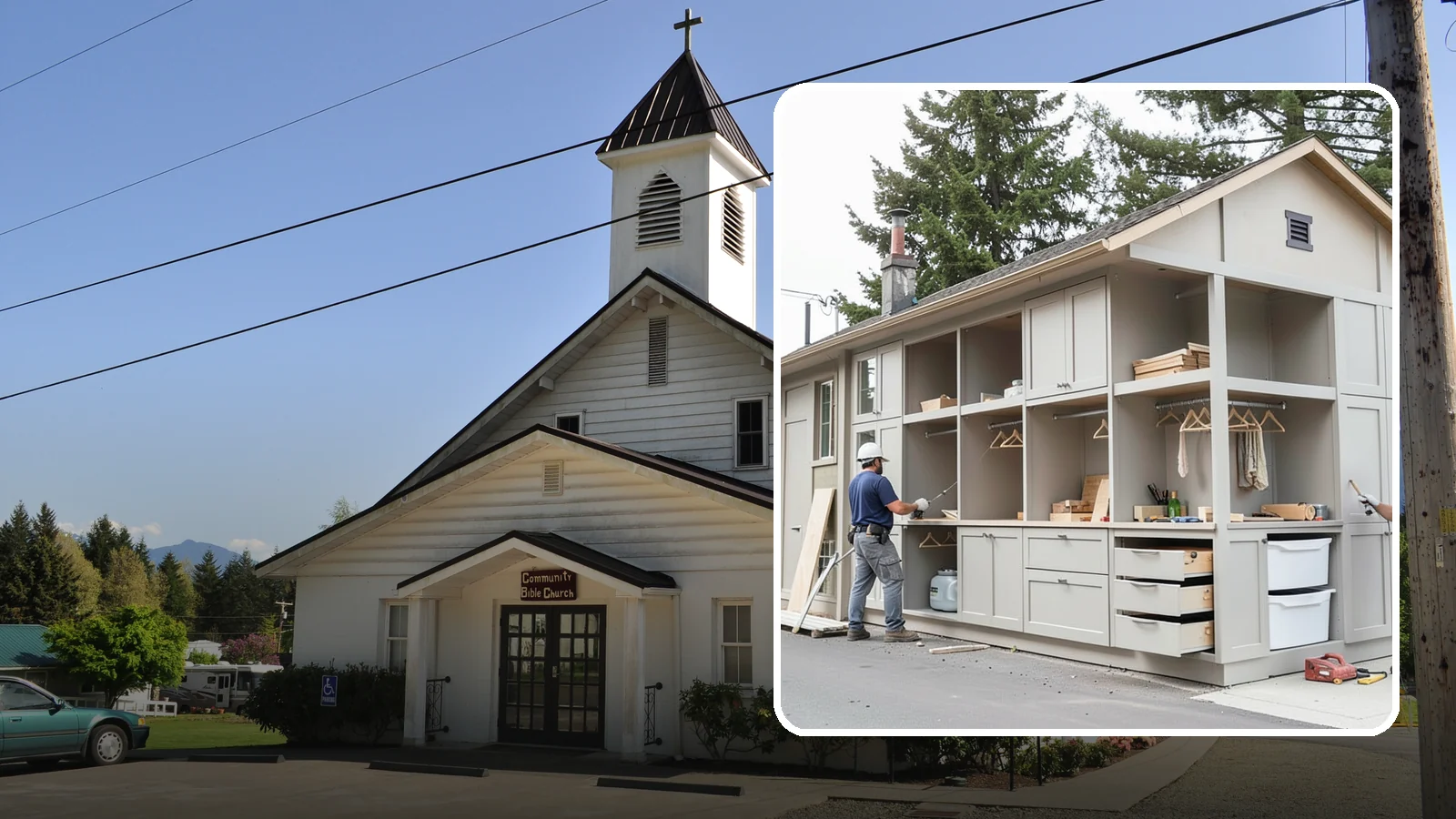 Built-In Storage Construction in Concrete, Skagit County, WA - We build custom built-in storage that turns awkward nooks and blank walls into functional, handsome features.