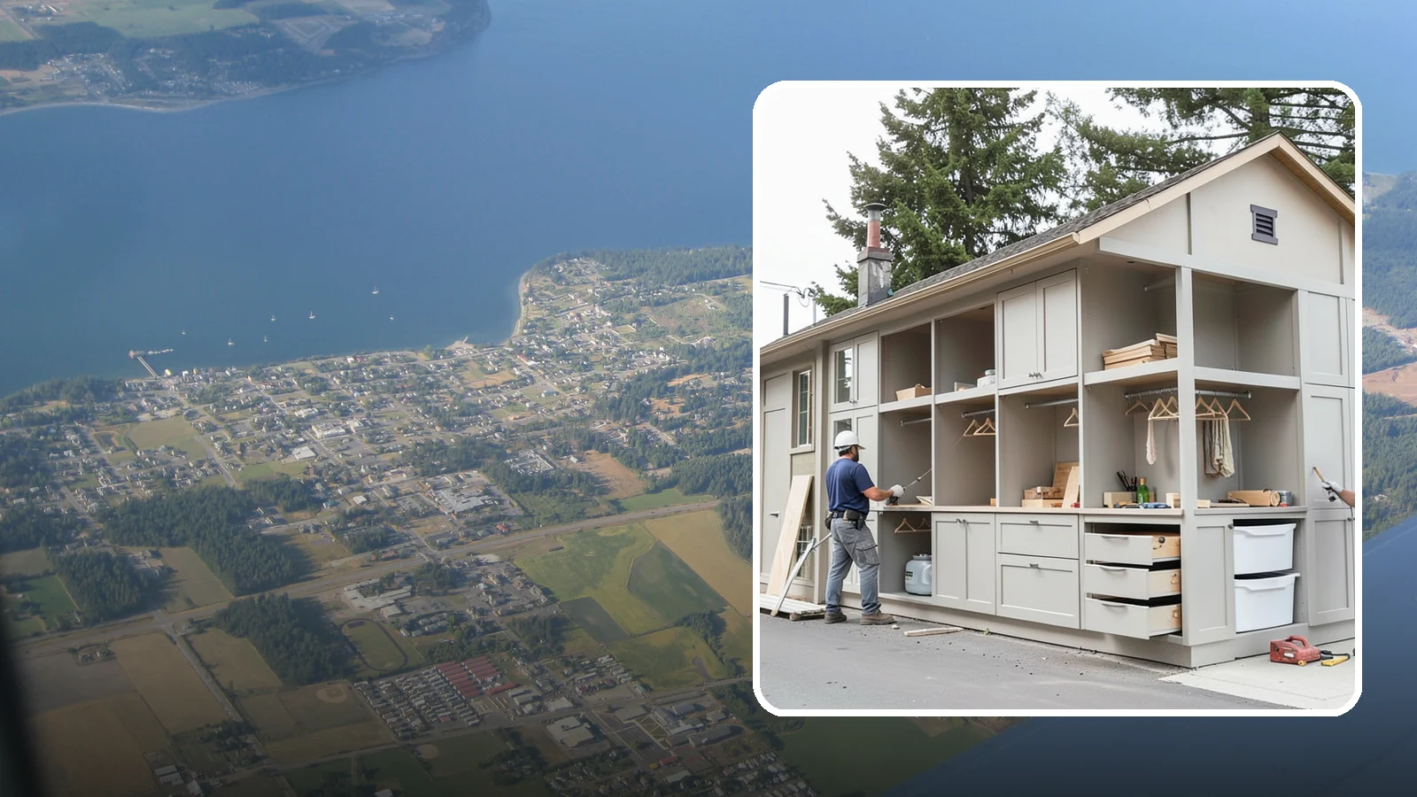 Built-In Storage Construction in Coupeville, Island County, WA - We build custom built-in storage that turns awkward nooks and blank walls into functional, handsome features.