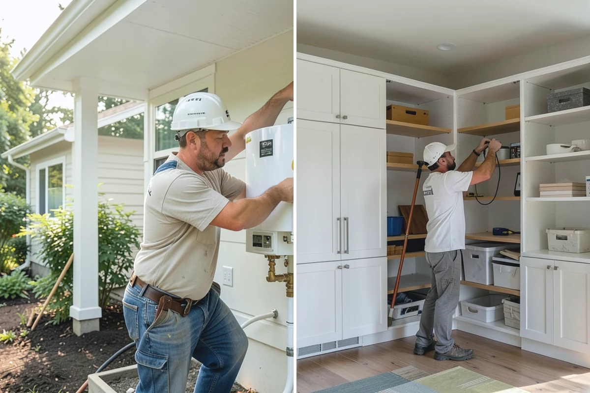 Built-In Storage Construction in Coupeville, Island County, WA - Identify the location and define the storage function and style