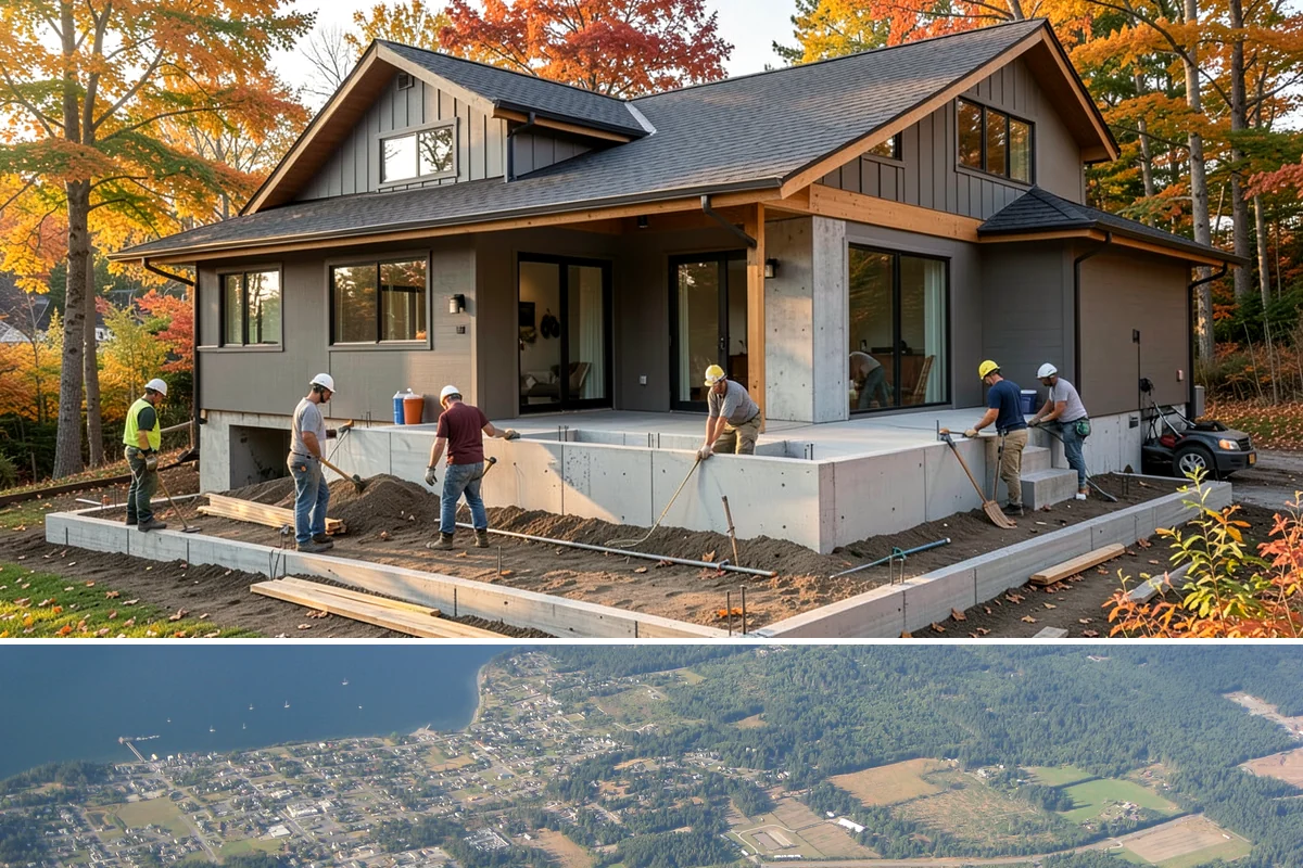 Built-In Storage Construction in Coupeville, Island County, WA - Interior built-in work is ideal during the wet PNW season when the crew can focus indoors uninterrupted by weather.