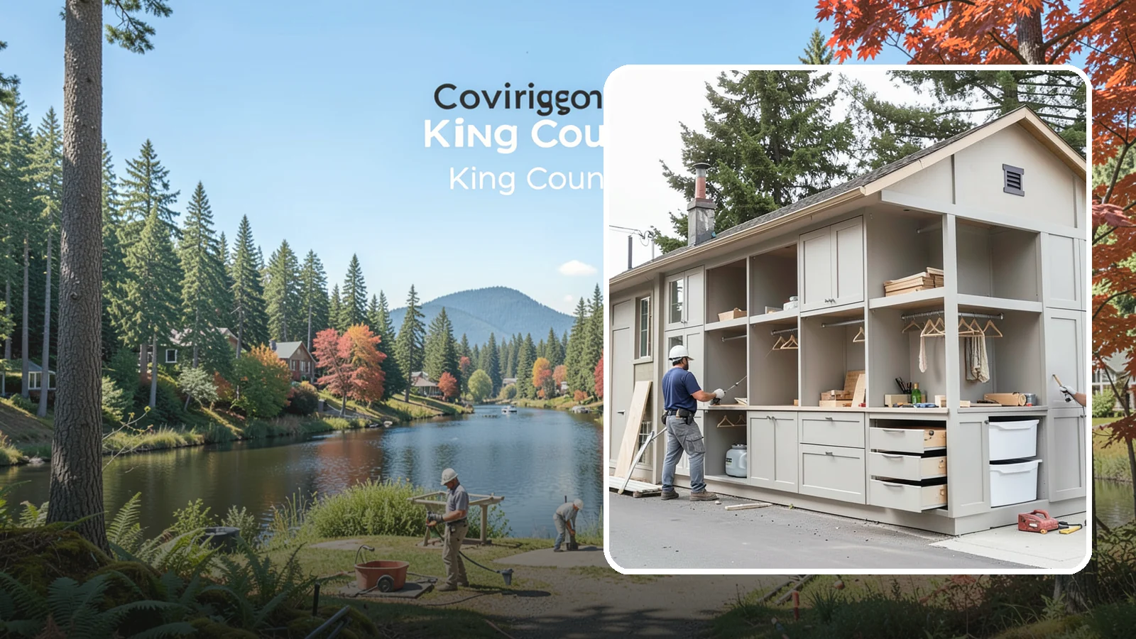 Built-In Storage Construction in Covington, King County, WA - We build custom built-in storage that turns awkward nooks and blank walls into functional, handsome features.