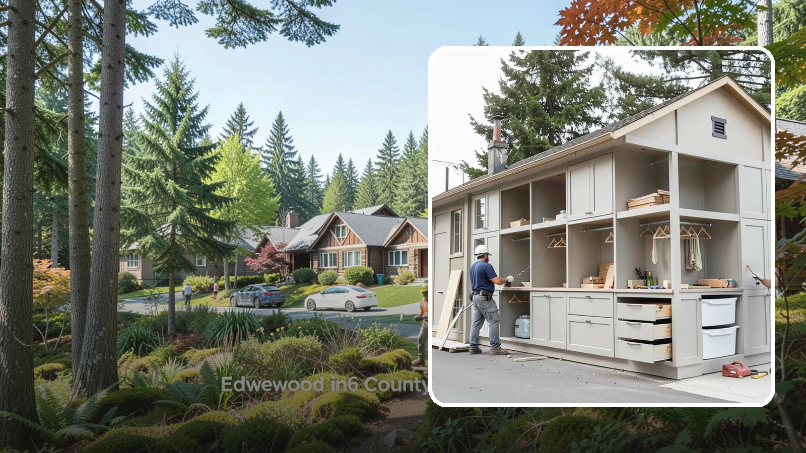 Built-In Storage Construction in Edgewood, Pierce County, WA - We build custom built-in storage that turns awkward nooks and blank walls into functional, handsome features.