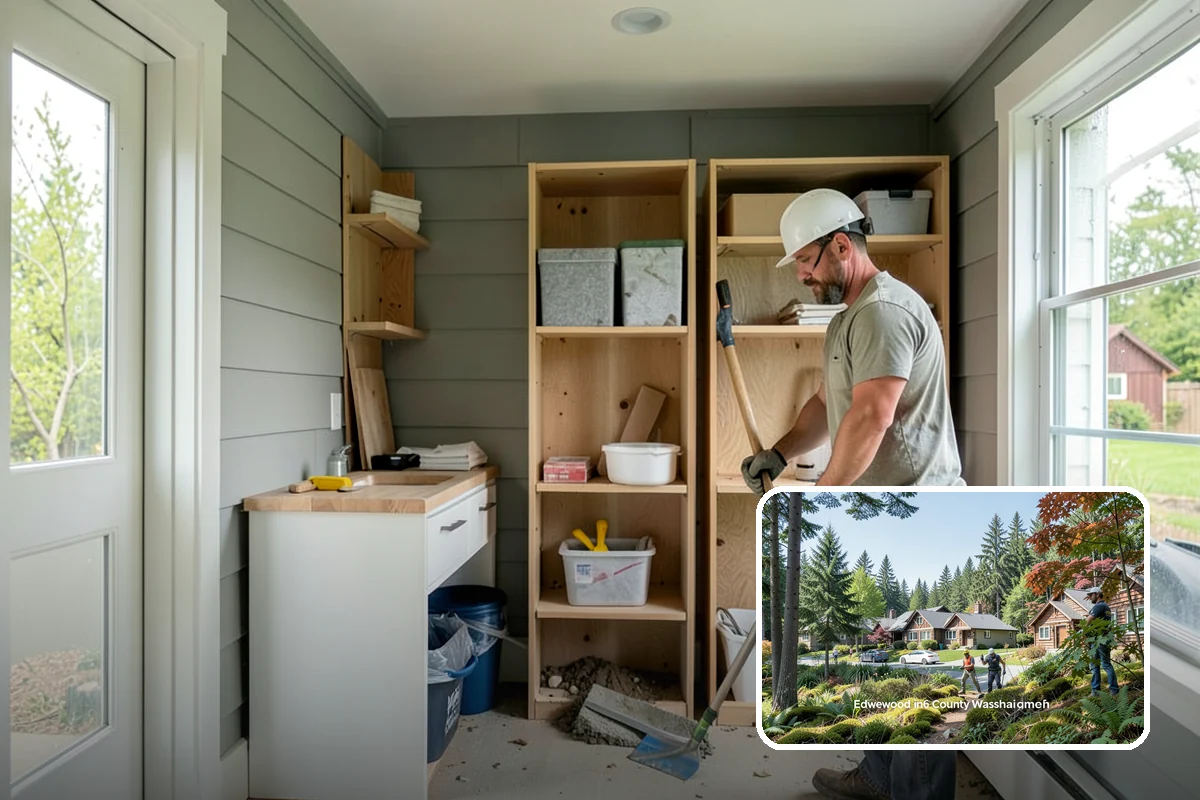 Built-In Storage Construction in Edgewood, Pierce County, WA - Custom storage tailored to your specific space