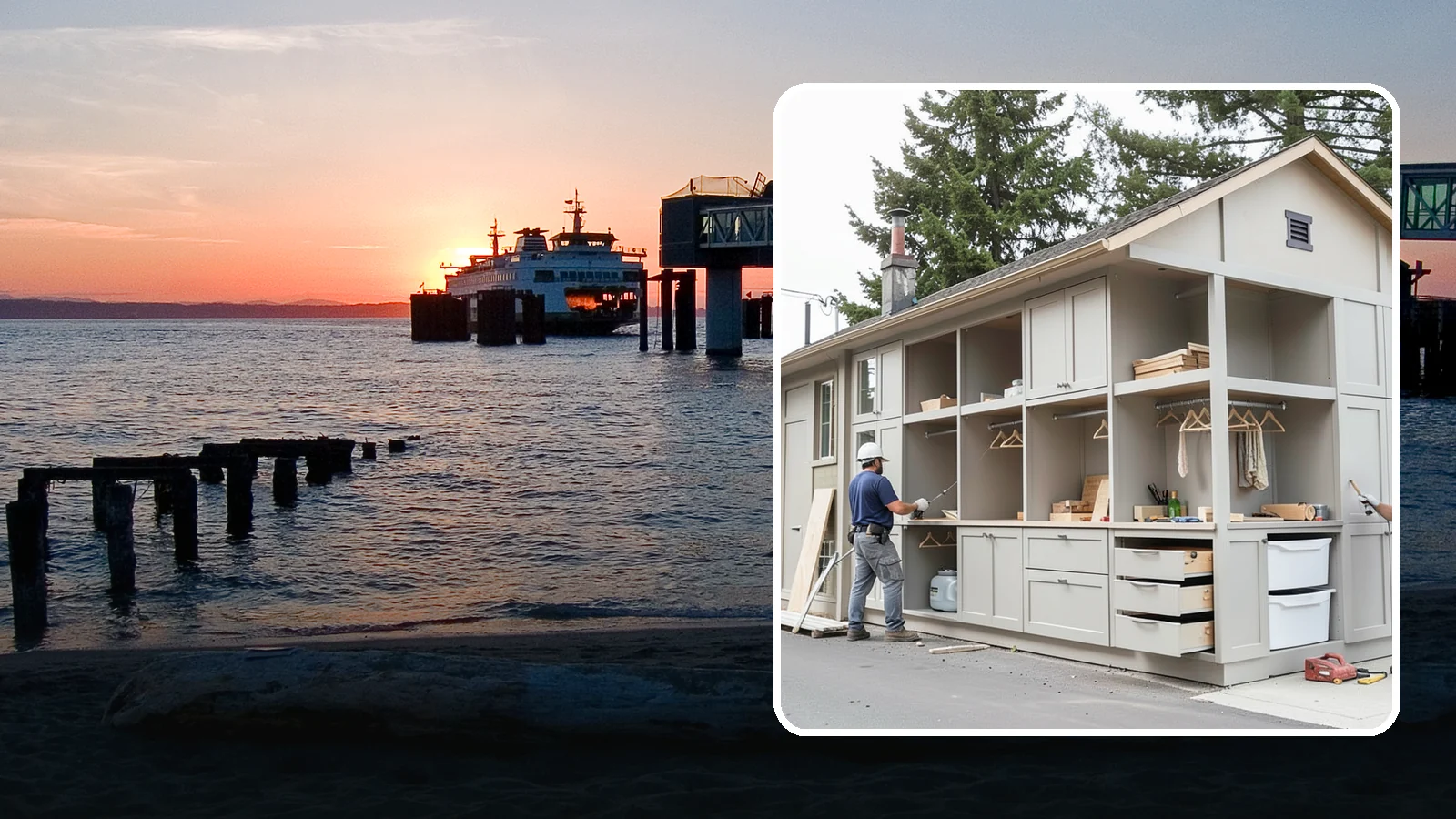 Built-In Storage Construction in Edmonds, Snohomish County, WA - We build custom built-in storage that turns awkward nooks and blank walls into functional, handsome features.