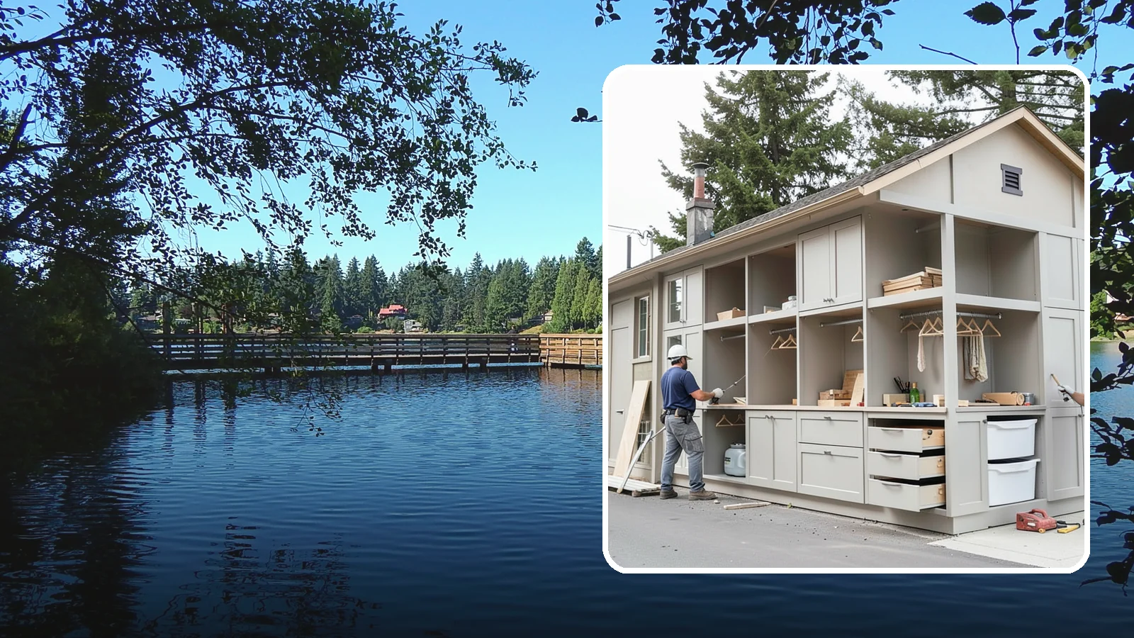 Built-In Storage Construction in Federal Way, King County, WA - We build custom built-in storage that turns awkward nooks and blank walls into functional, handsome features.