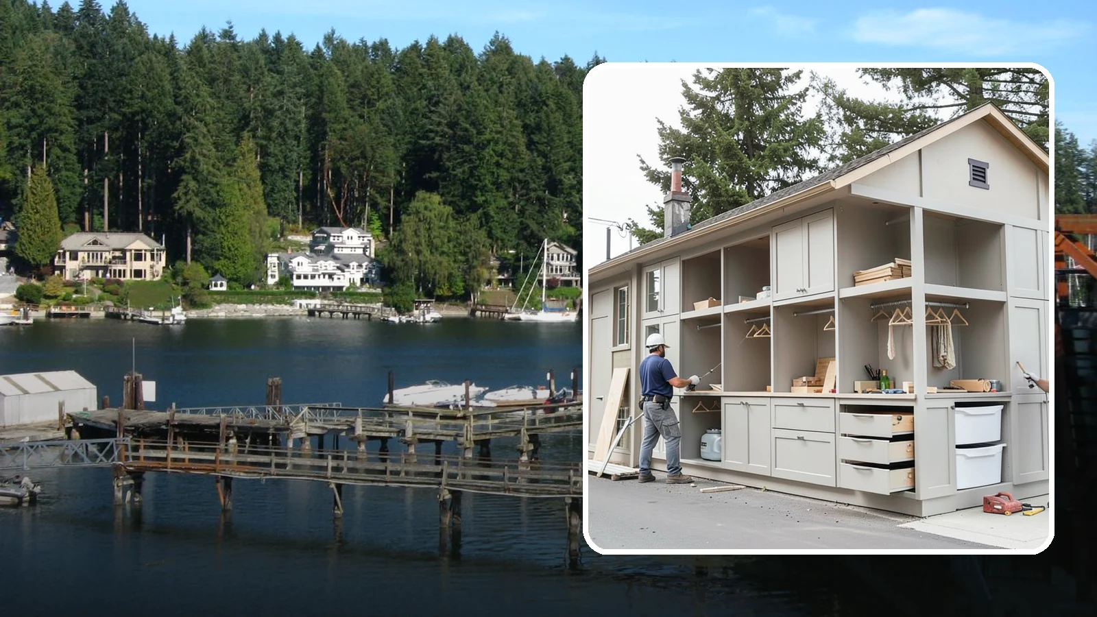 Built-In Storage Construction in Gig Harbor, Pierce County, WA - We build custom built-in storage that turns awkward nooks and blank walls into functional, handsome features.