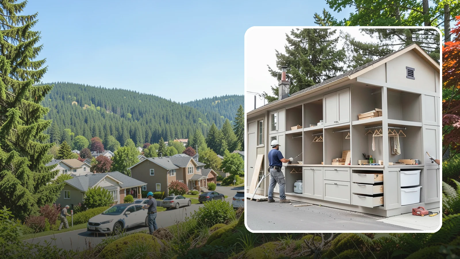 Built-In Storage Construction in Index, Snohomish County, WA - We build custom built-in storage that turns awkward nooks and blank walls into functional, handsome features.