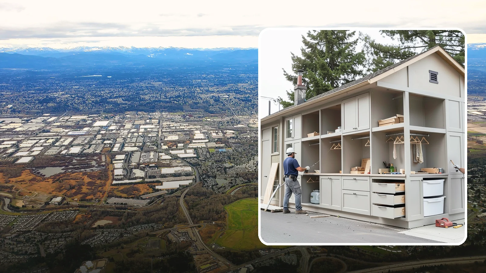 Built-In Storage Construction in Kent, King County, WA - We build custom built-in storage that turns awkward nooks and blank walls into functional, handsome features.