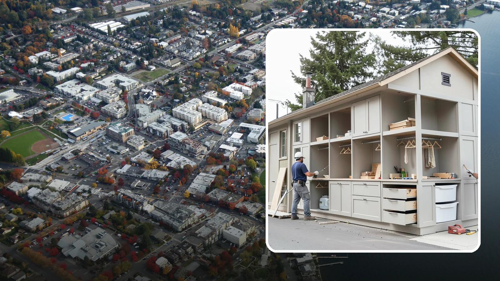 Built-In Storage Construction in Kirkland, King County, WA - We build custom built-in storage that turns awkward nooks and blank walls into functional, handsome features.