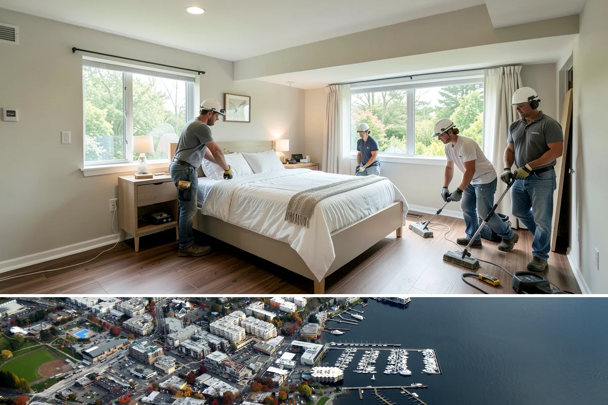 Built-In Storage Construction in Kirkland, King County, WA - Interior built-in work is ideal during the wet PNW season when the crew can focus indoors uninterrupted by weather.