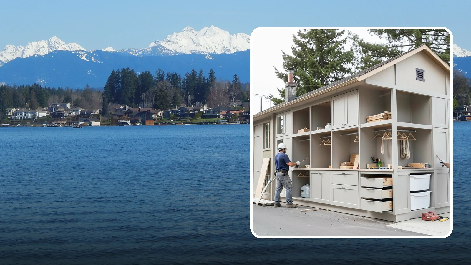 Built-In Storage Construction in Lake Stevens, Snohomish County, WA - We build custom built-in storage that turns awkward nooks and blank walls into functional, handsome features.