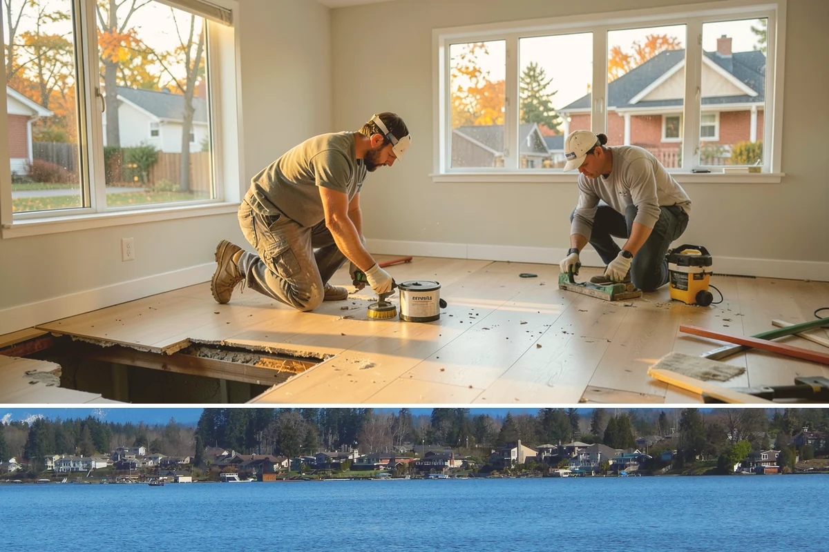 Built-In Storage Construction in Lake Stevens, Snohomish County, WA - Interior built-in work is ideal during the wet PNW season when the crew can focus indoors uninterrupted by weather.