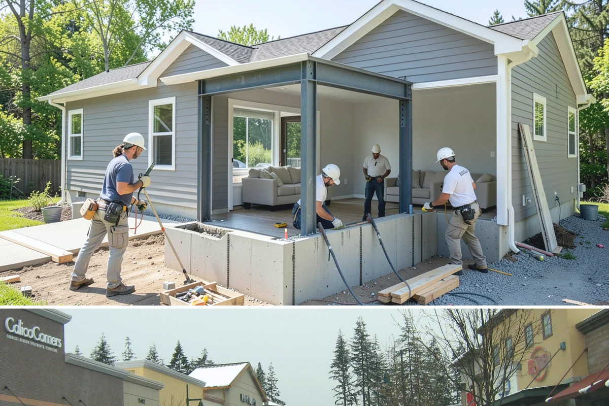 Built-In Storage Construction in Mill Creek, Snohomish County, WA - Interior built-in work is ideal during the wet PNW season when the crew can focus indoors uninterrupted by weather.