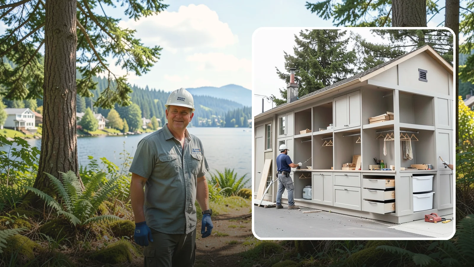 Built-In Storage Construction in Milton, King County, WA - We build custom built-in storage that turns awkward nooks and blank walls into functional, handsome features.