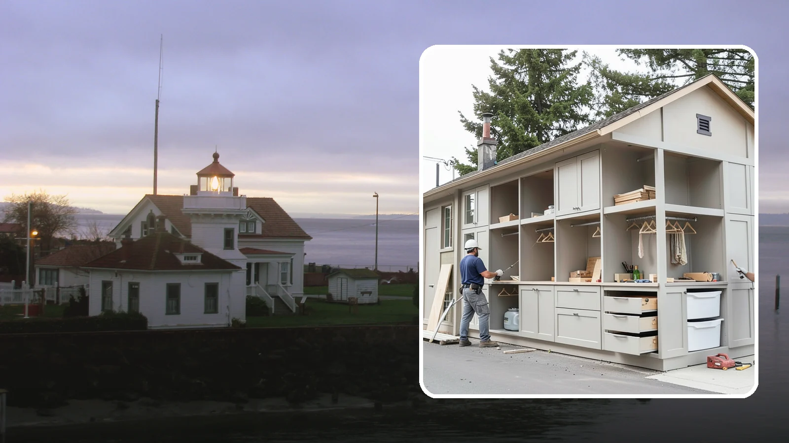 Built-In Storage Construction in Mukilteo, Snohomish County, WA - We build custom built-in storage that turns awkward nooks and blank walls into functional, handsome features.