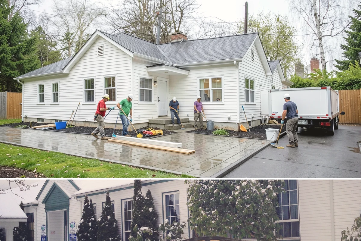Built-In Storage Construction in Pacific, King County, WA - Interior built-in work is ideal during the wet PNW season when the crew can focus indoors uninterrupted by weather.