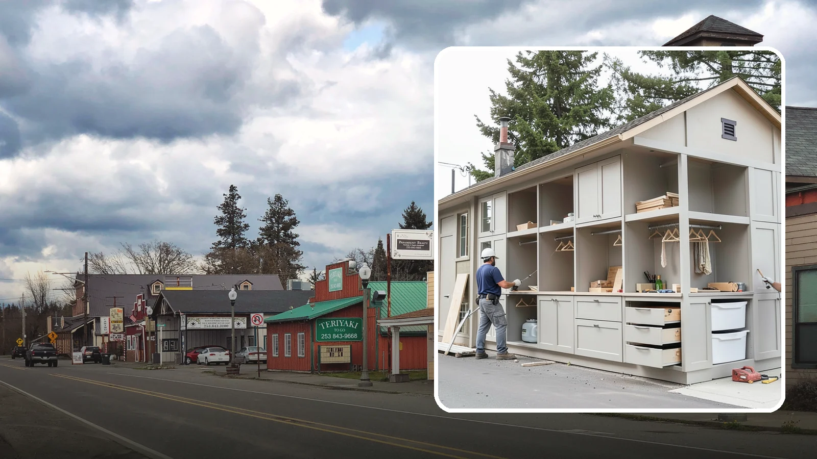 Built-In Storage Construction in Roy, Pierce County, WA - We build custom built-in storage that turns awkward nooks and blank walls into functional, handsome features.