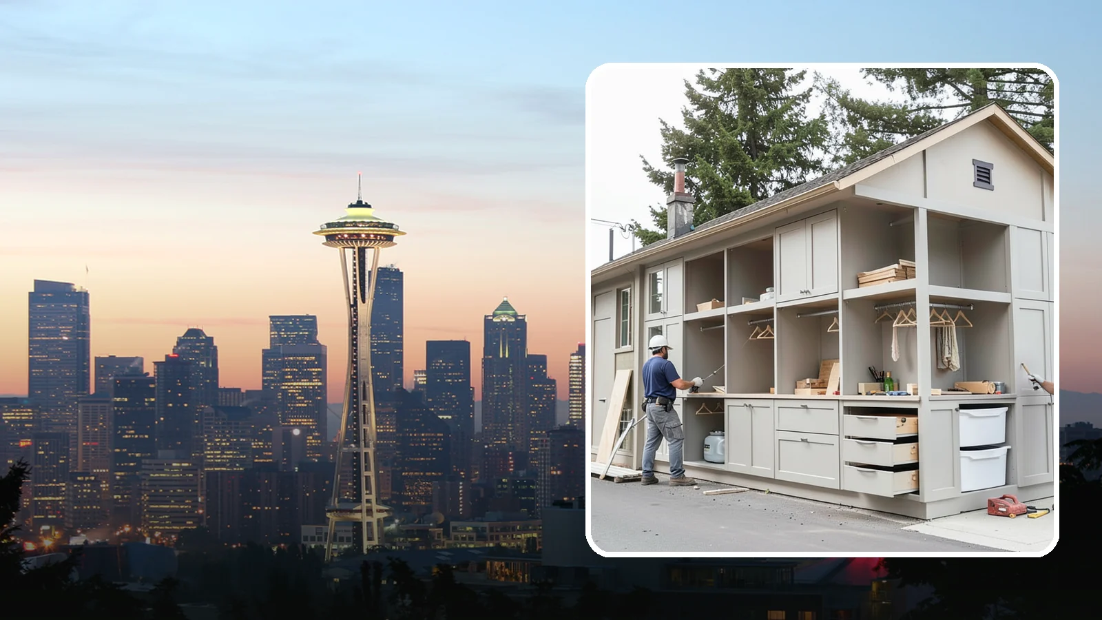 Built-In Storage Construction in Seattle, King County, WA - We build custom built-in storage that turns awkward nooks and blank walls into functional, handsome features.